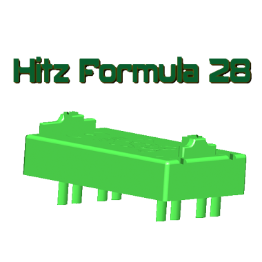 Formula 28 Mint Green Hitz Bases 12 Pack Sprue