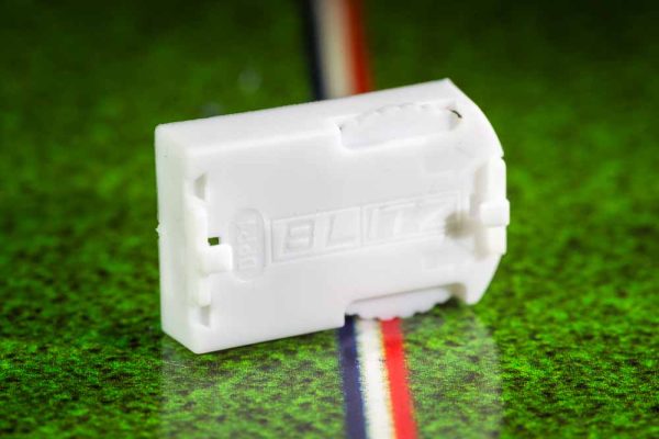 white electric football power bases